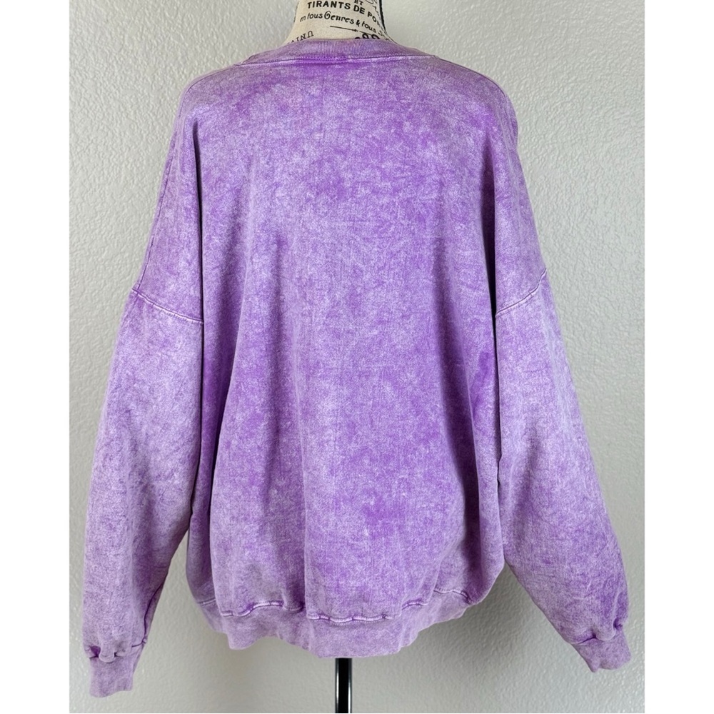 VTG 90s Purple Southwest Petroglyphs Cotton Sweatshirt Festival Unisex, size 2XL - Picture 7 of 11